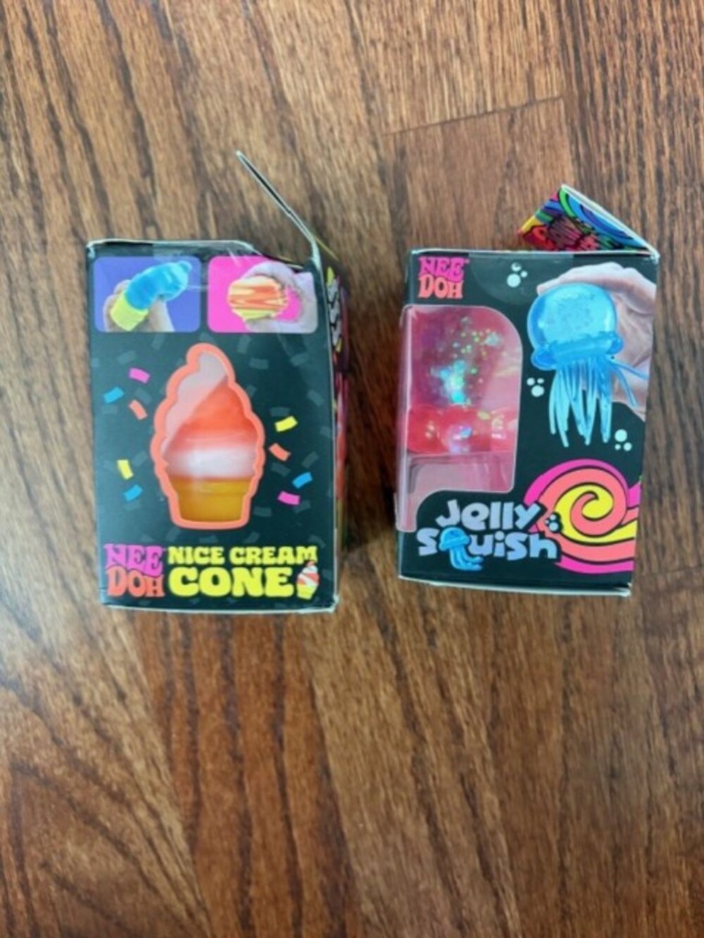 Schylling NeeDoh Orange Nice Cream Cone & Pink Jellyfish Squishy Fidget Toy Set - Picture 5 of 7